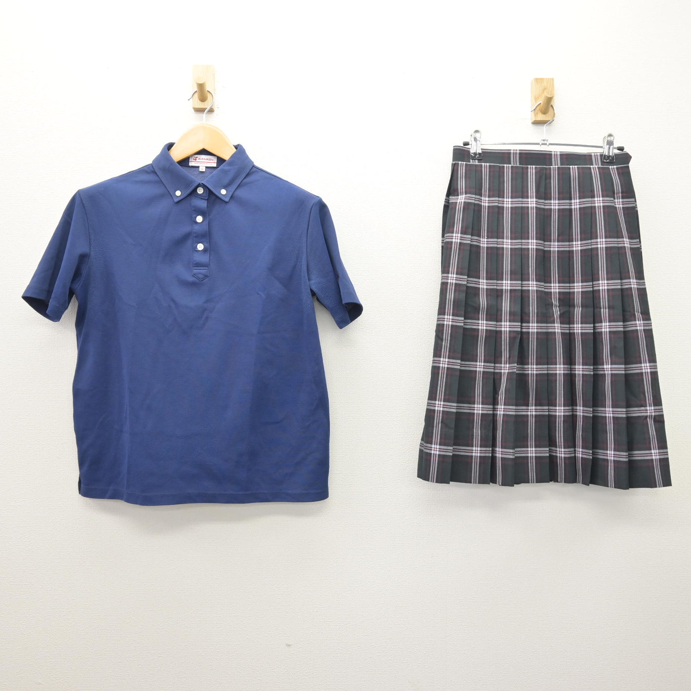 【中古】埼玉県 昌平高等学校 女子制服 2点 (シャツ・スカート) sf120502