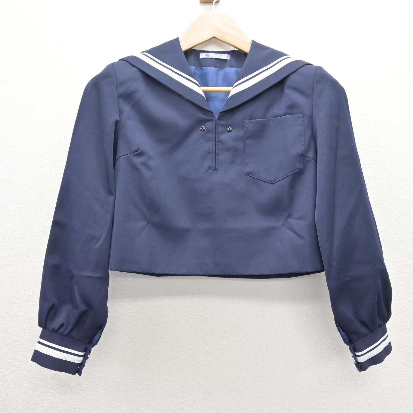 【中古】高知県 土佐女子高等学校 女子制服 2点 (セーラー服・スカート) sf120505