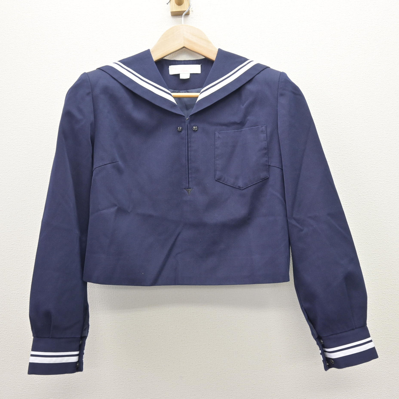 【中古】高知県 土佐女子高等学校 女子制服 2点 (セーラー服・スカート) sf120507