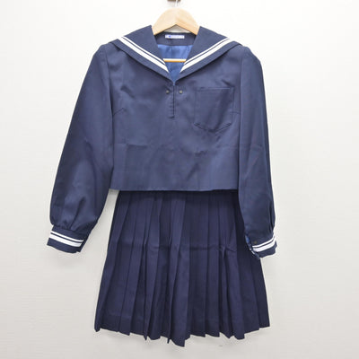 【中古】高知県 土佐女子高等学校 女子制服 2点 (セーラー服・スカート) sf120508