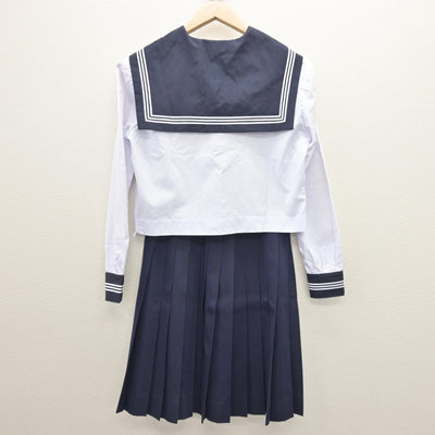 【中古】高知県 高知商業高等学校 女子制服 2点 (セーラー服・スカート) sf120510