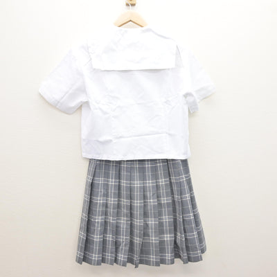 【中古】栃木県 文星女子高等学校 女子制服 3点 (セーラー服・スカート) sf120511