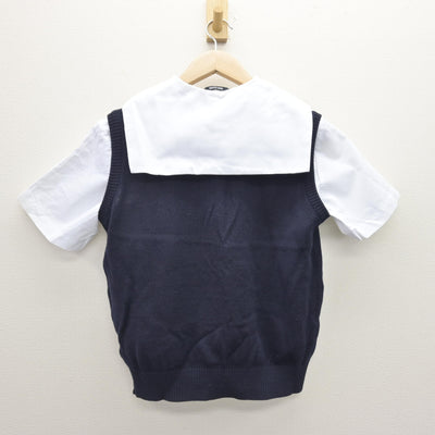 【中古】栃木県 文星女子高等学校 女子制服 3点 (ニットベスト・セーラー服) sf120512