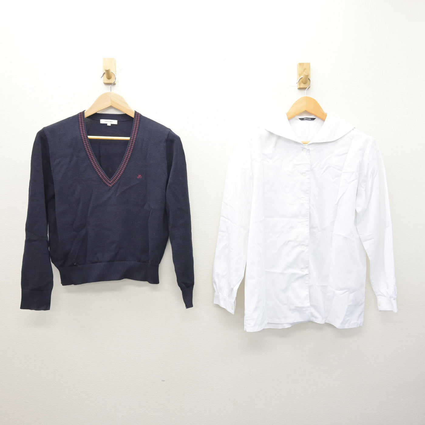 【中古】栃木県 文星女子高等学校 女子制服 3点 (ニット・セーラー服) sf120513