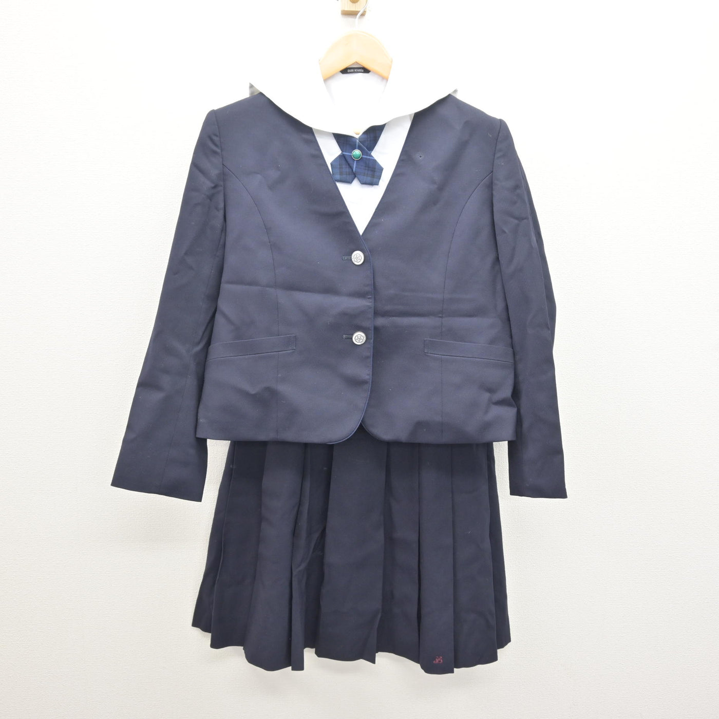 【中古】栃木県 文星女子高等学校 女子制服 4点 (ブレザー・セーラー服・スカート) sf120514