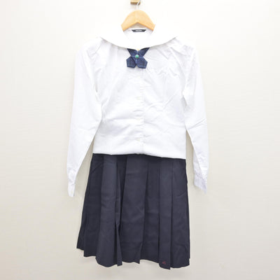 【中古】栃木県 文星女子高等学校 女子制服 4点 (ブレザー・セーラー服・スカート) sf120514