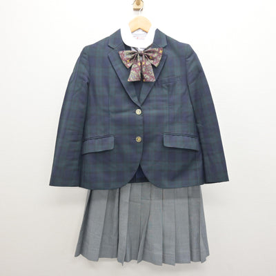 【中古】長崎県 長崎日本大学高等学校 女子制服 5点 (ブレザー・ベスト・ブラウス・スカート) sf120525