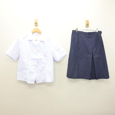 【中古】奈良県 奈良県立高田高等学校 女子制服 2点 (シャツ・スカート) sf120530