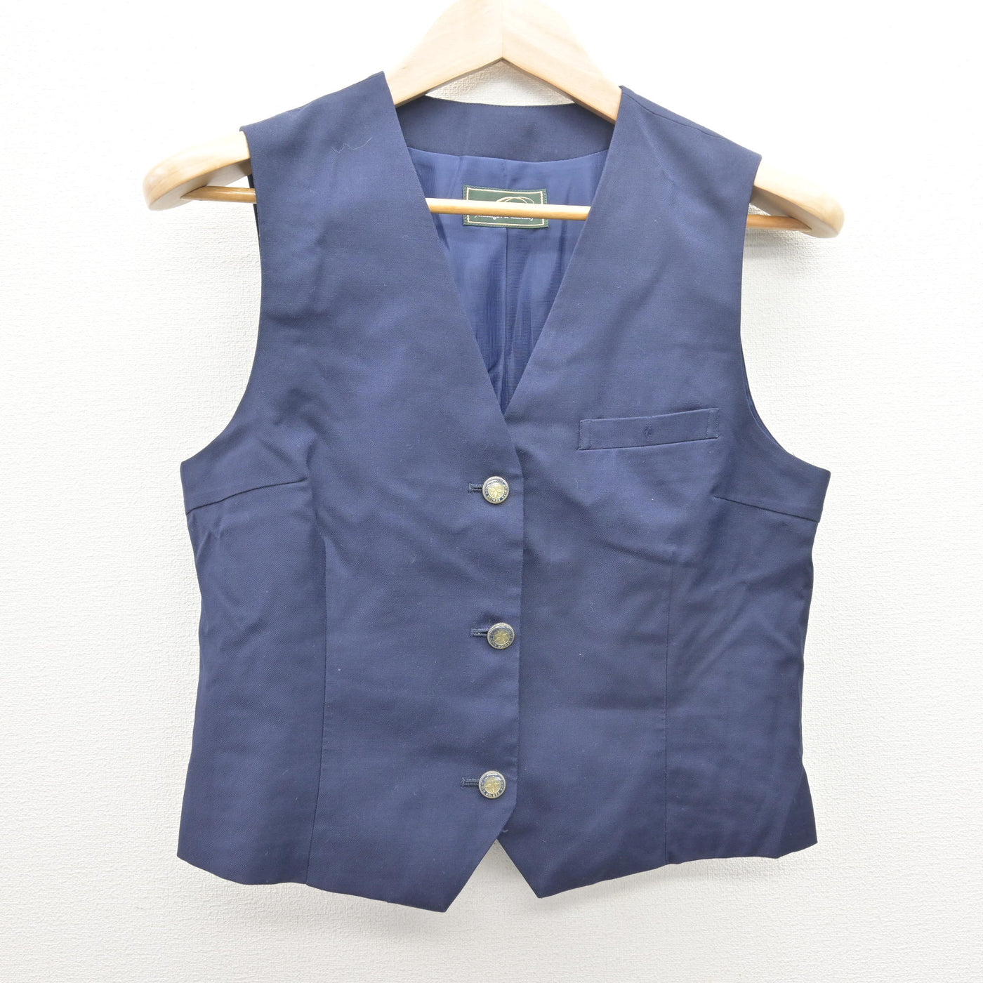 【中古】埼玉県 大宮高等学校 女子制服 2点 (ベスト・スカート) sf120535