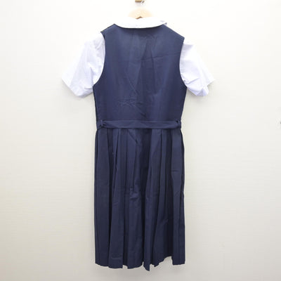 【中古】東京都 足立区立第十四中学校 女子制服 2点 (シャツ・ジャンパースカート) sf120545