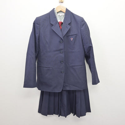 【中古】愛知県 藤ノ花女子高等学校 女子制服 5点 (ブレザー・ベスト・シャツ・スカート) sf120564