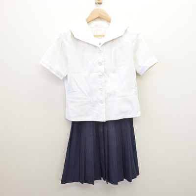 【中古】愛知県 藤ノ花女子高等学校 女子制服 2点 (セーラー服・スカート) sf120565