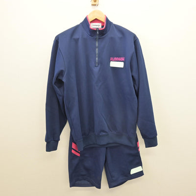 【中古】愛知県 藤ノ花女子高等学校 女子制服 3点 (ジャージ 上・ジャージ 下・体操服 下) sf120567