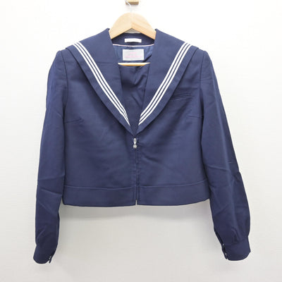 【中古】福岡県 花尾中学校 女子制服 2点 (セーラー服・ジャンパースカート) sf120570