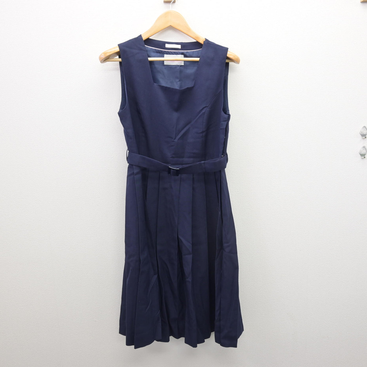 【中古】福岡県 花尾中学校 女子制服 2点 (セーラー服・ジャンパースカート) sf120570