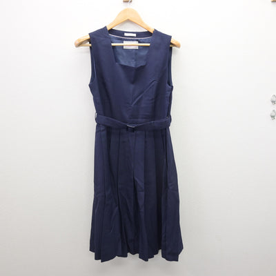 【中古】福岡県 花尾中学校 女子制服 2点 (セーラー服・ジャンパースカート) sf120570
