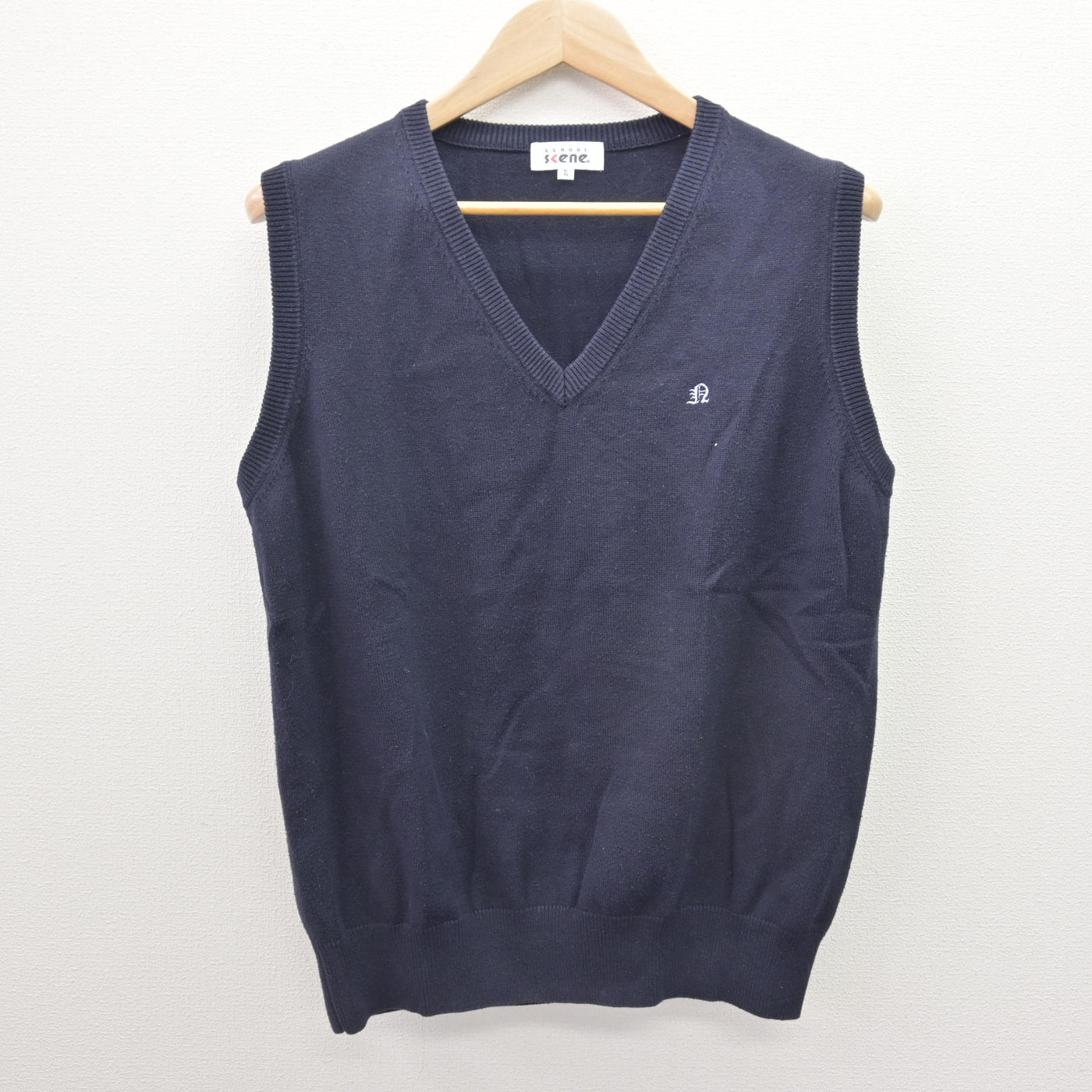 【中古】埼玉県 南稜高等学校 女子制服 2点 (ニット・ニットベスト) sf120577