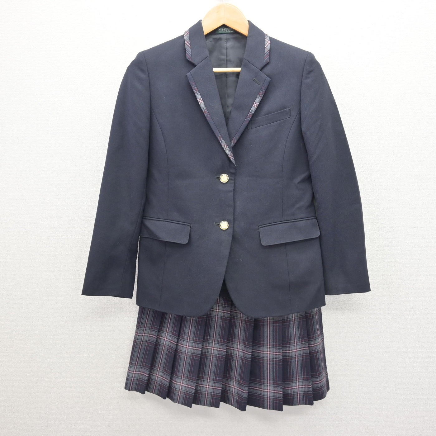 【中古】京都府 東山泉小中学校 女子制服 3点 (ブレザー・スカート・スカート) sf120582