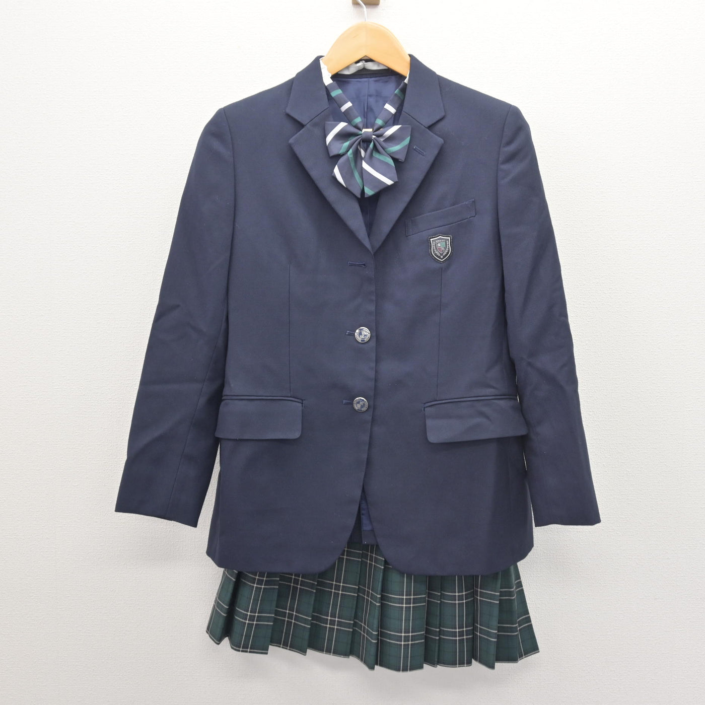 【中古】大阪府 箕面東高等学校 女子制服 3点 (ブレザー・スカート) sf120588