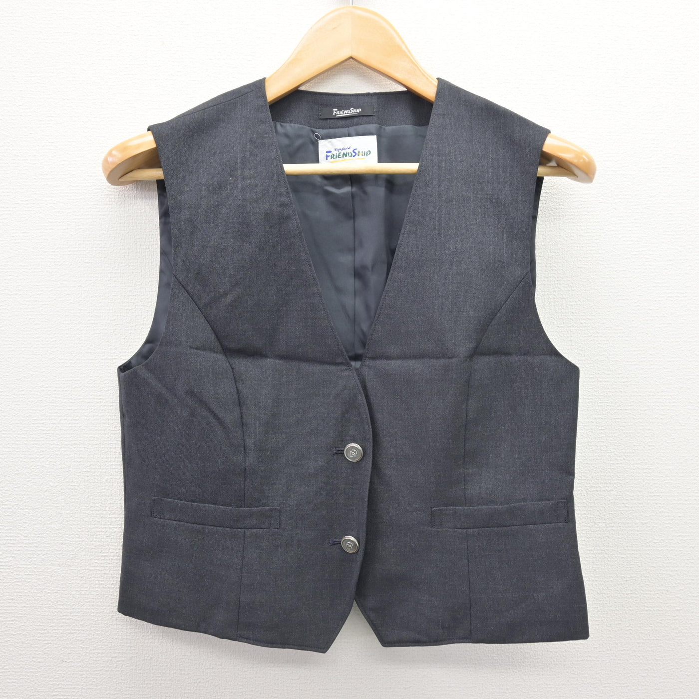 【中古】東京都 立川第四中学校 女子制服 2点 (ベスト・スカート) sf120596