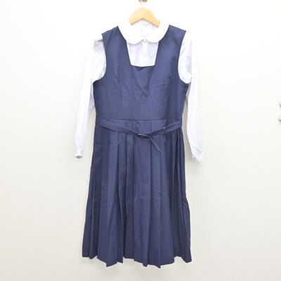 【中古】東京都 足立区立第十四中学校 女子制服 3点 (ブレザー・シャツ・ジャンパースカート) sf120602
