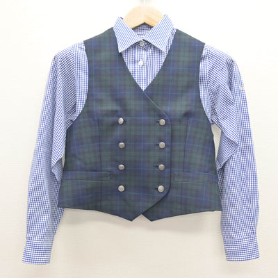 【中古】東京都 武蔵野大学高等学校 女子制服 3点 (ブレザー・ベスト・シャツ) sf120615
