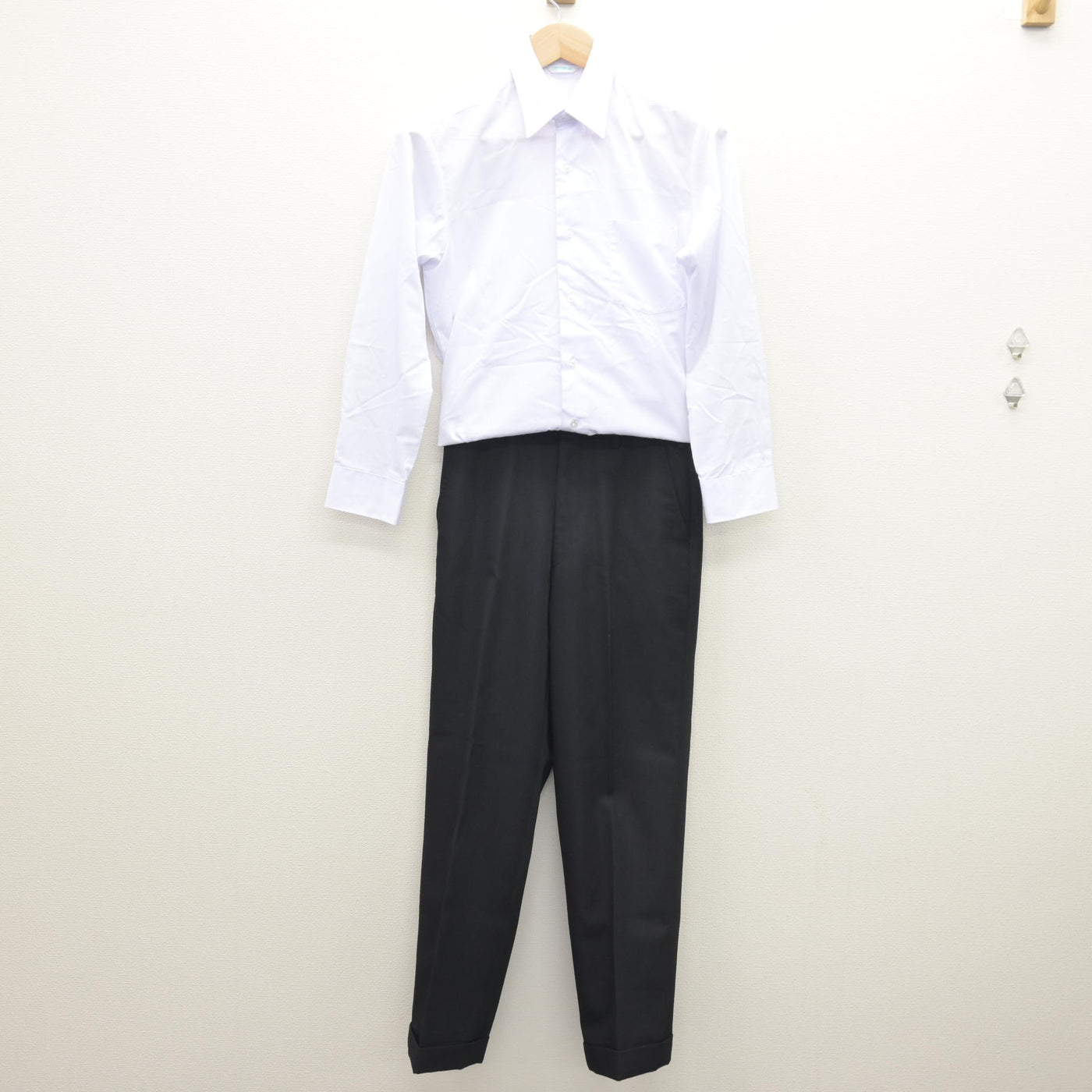 【中古】千葉県 野田市立北部中学校 男子制服 2点 (シャツ・ズボン) sf120620