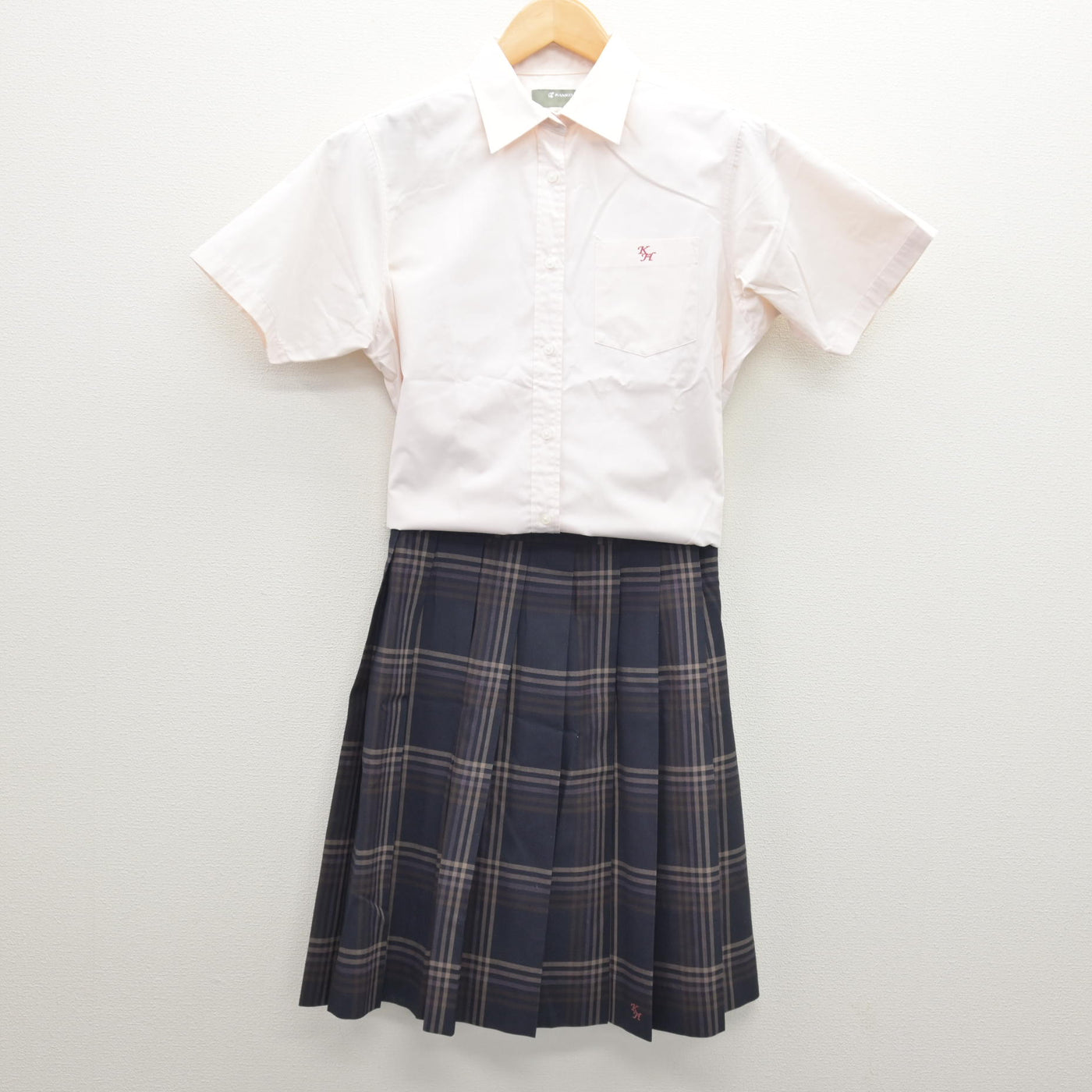 【中古】千葉県 柏の葉高等学校 女子制服 2点 (シャツ・スカート) sf120624