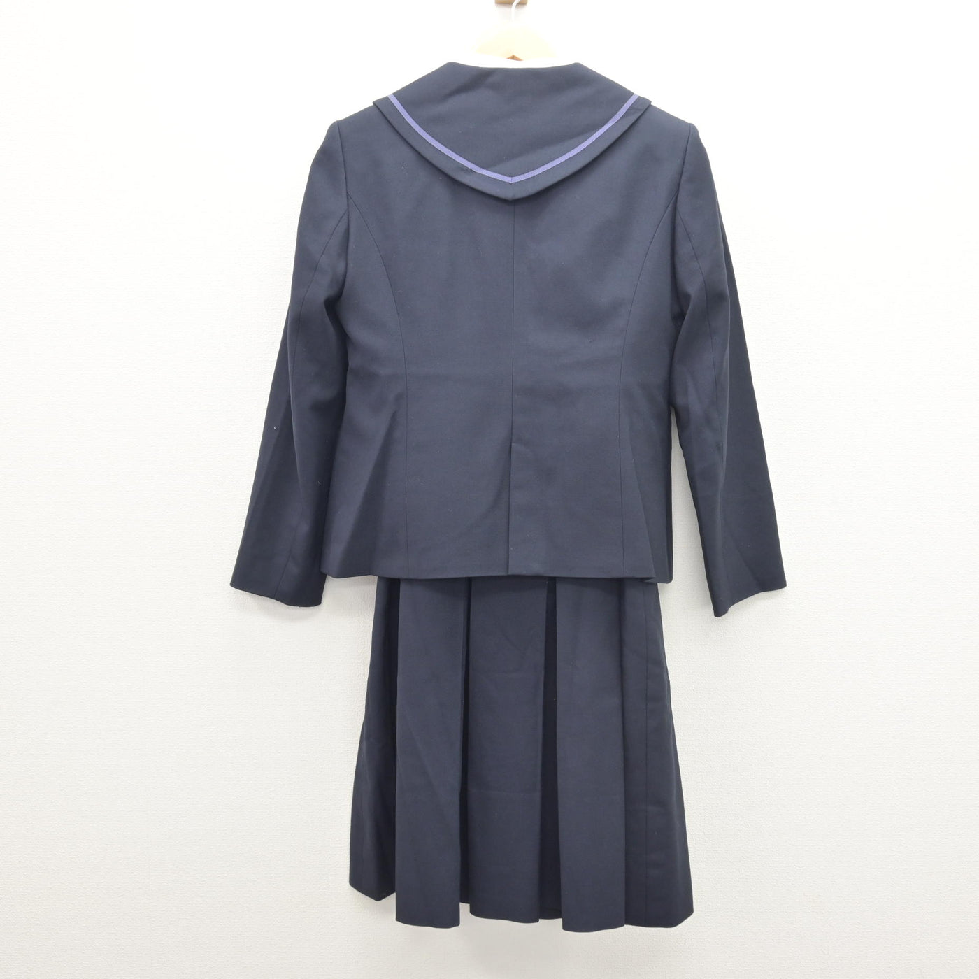 【中古】京都府 京都聖母学院中学校 女子制服 5点 (ブレザー・シャツ・ジャンパースカート) sf120626