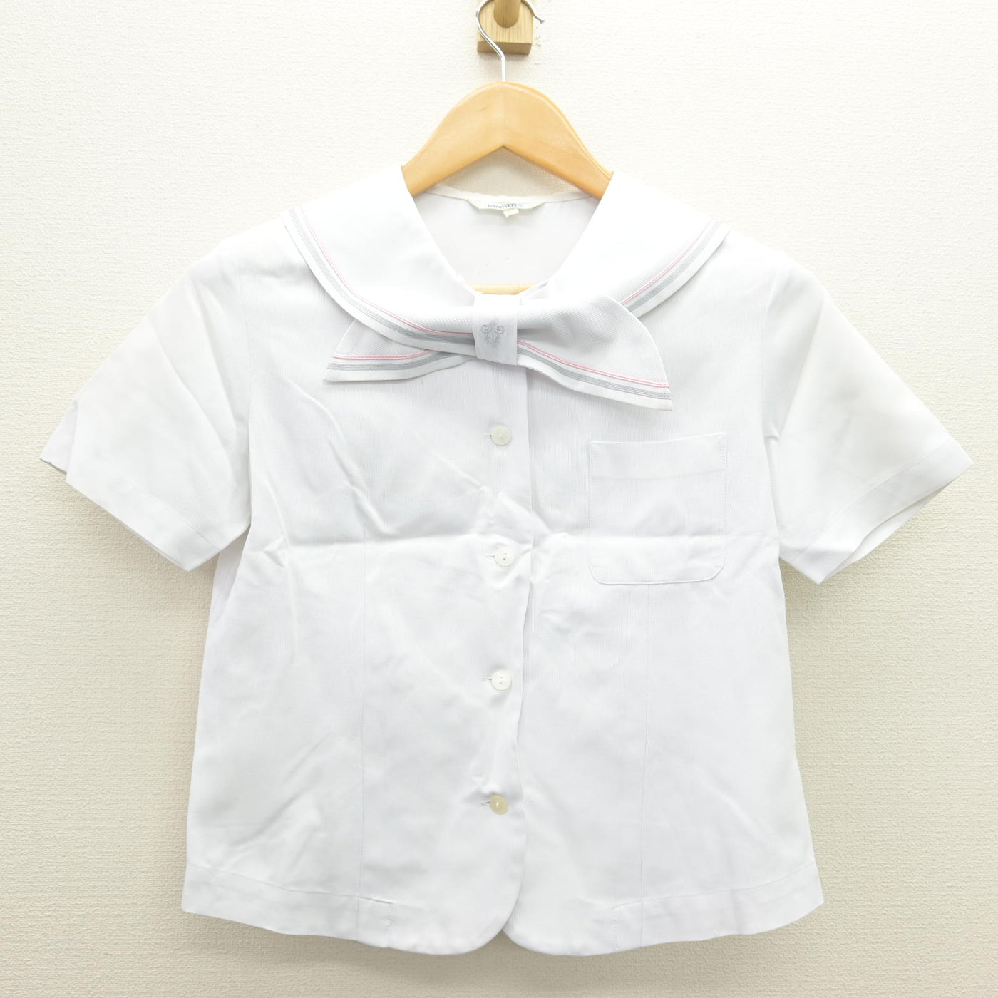 【中古】京都府 京都聖母学院中学校 女子制服 2点 (セーラー服・スカート) sf120628
