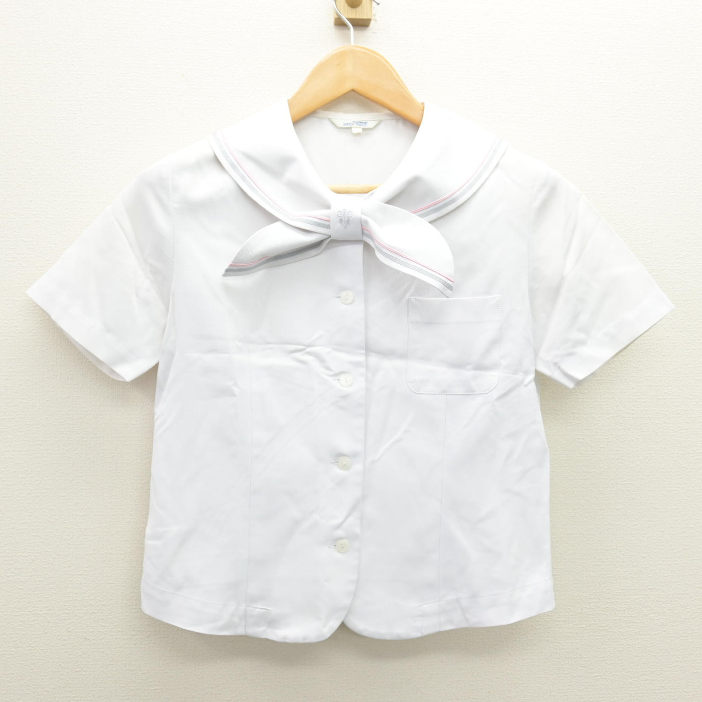 【中古】京都府 京都聖母学院中学校 女子制服 2点 (セーラー服・スカート) sf120629