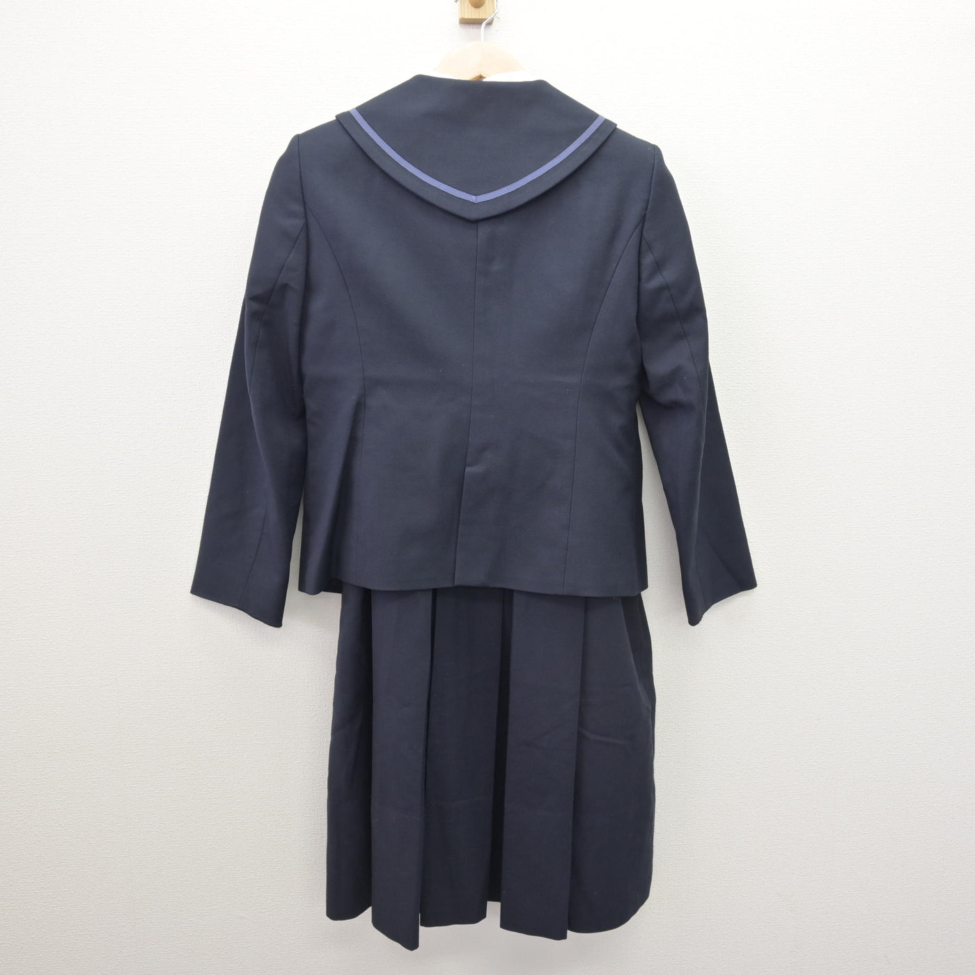 【中古】京都府 京都聖母学院中学校 女子制服 5点 (ブレザー・シャツ・ジャンパースカート) sf120631