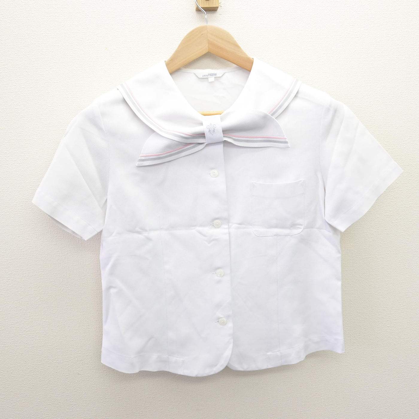 【中古】京都府 京都聖母学院中学校 女子制服 2点 (ニット・セーラー服) sf120633