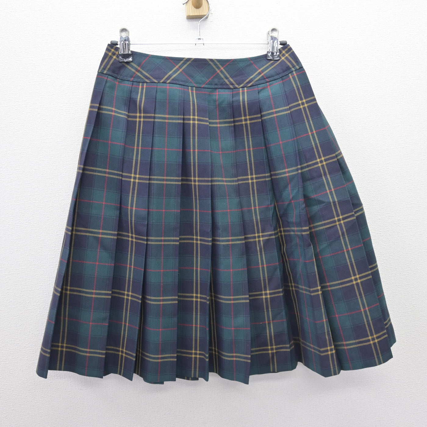 【中古】茨城県 つくば秀英高等学校 女子制服 3点 (ニットベスト・シャツ・スカート) sf120639