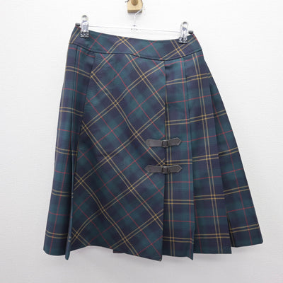 【中古】茨城県 つくば秀英高等学校 女子制服 3点 (ニットベスト・シャツ・スカート) sf120640