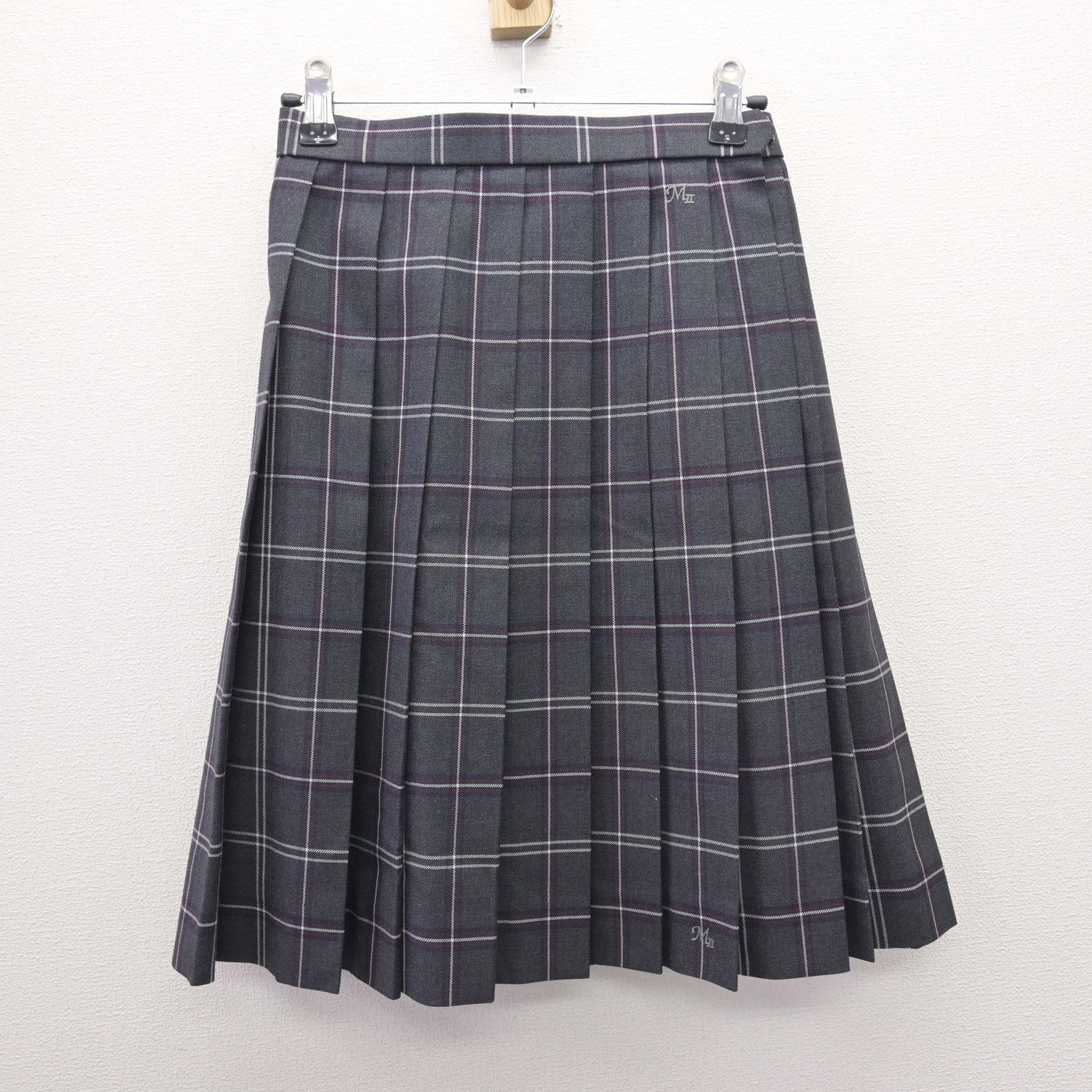 【中古】茨城県 水海道第二高等学校 女子制服 4点 (ブレザー・ニット・スカート) sf120642