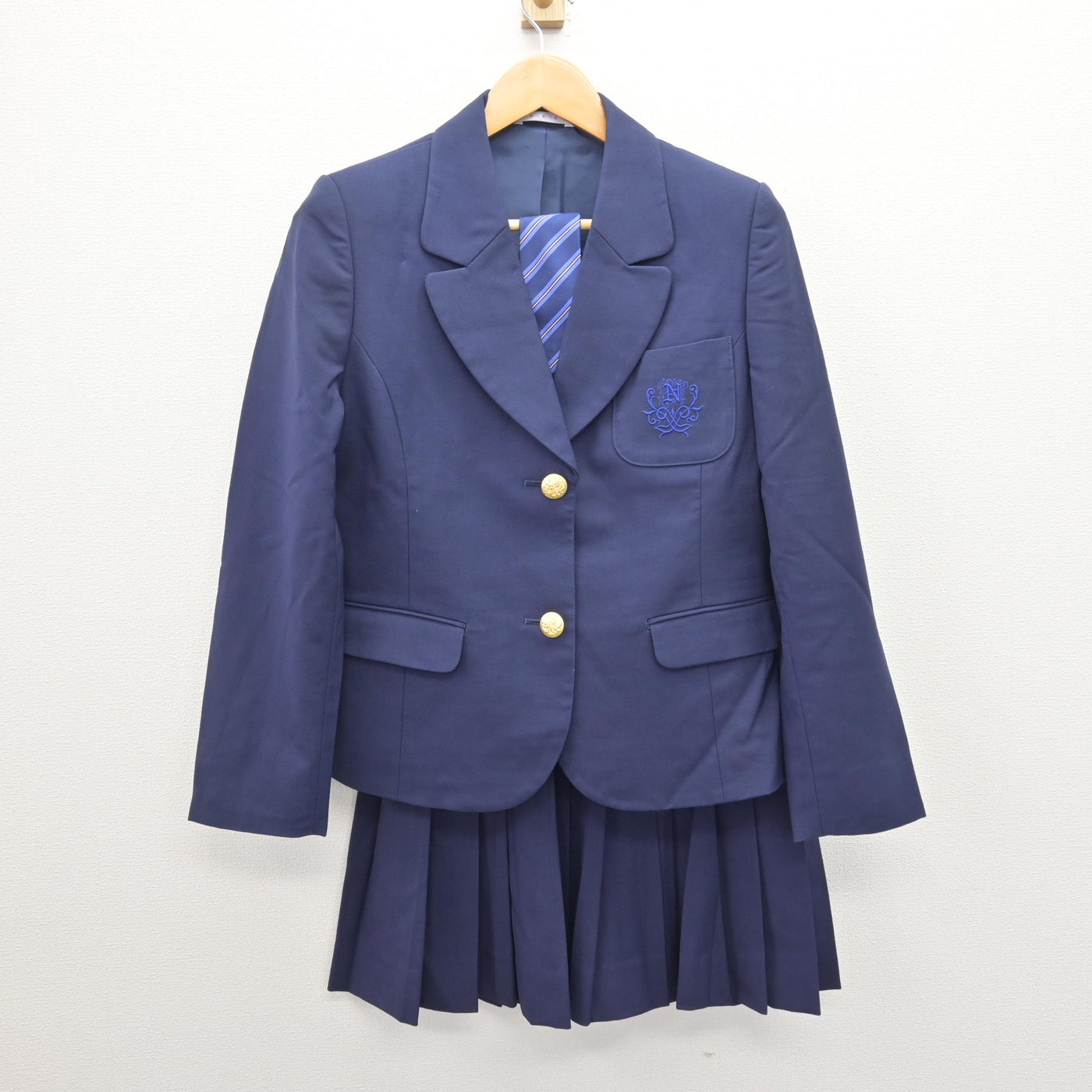 【中古】神奈川県 日本大学高等学校 女子制服 4点 (ブレザー・スカート) sf120652