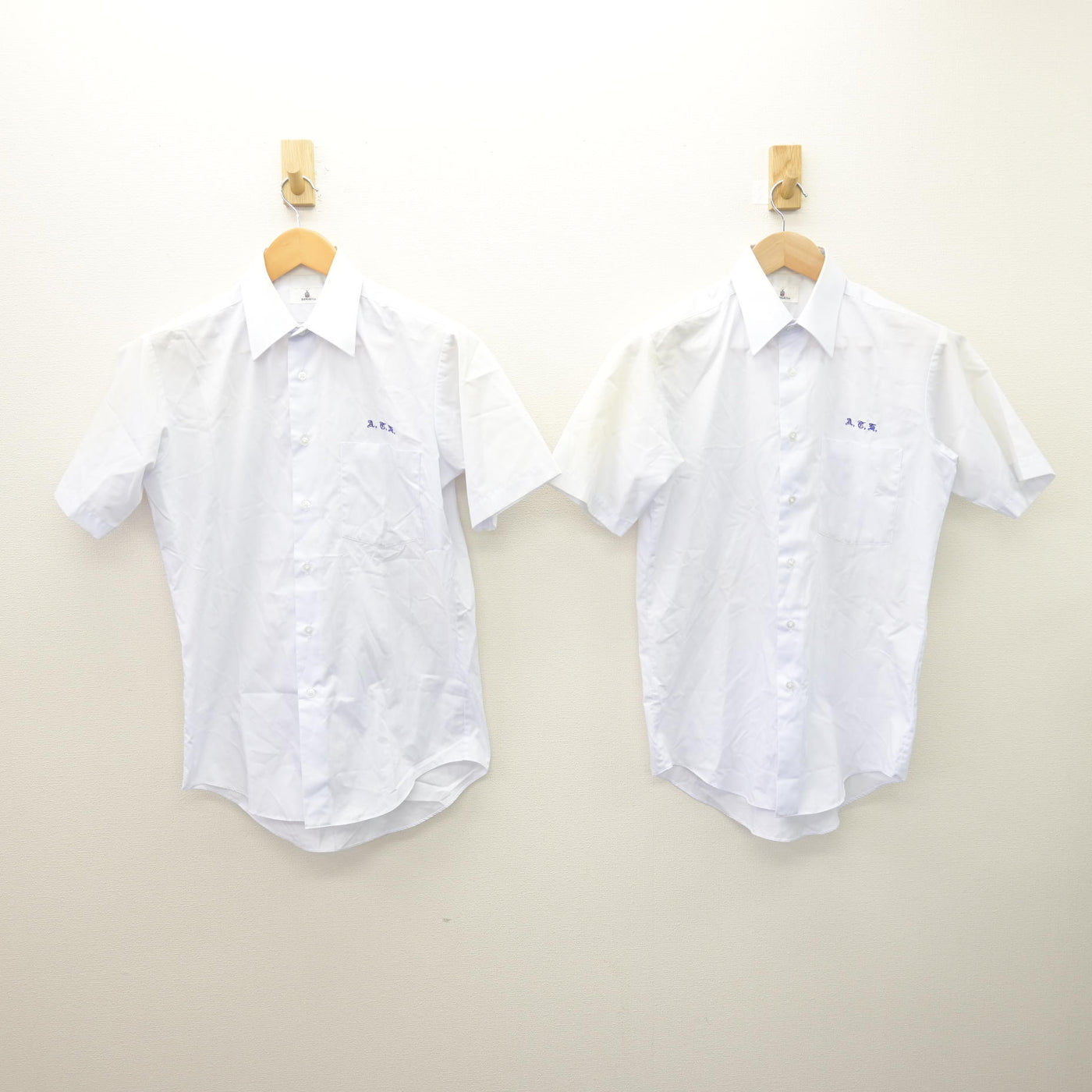 【中古】福島県 会津工業高等学校 男子制服 2点 (シャツ) sf120657