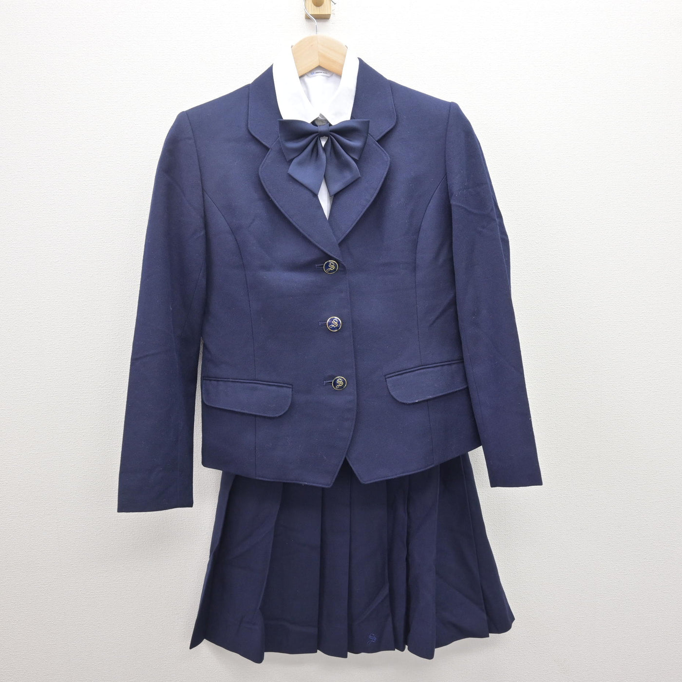 【中古】神奈川県 相模女子大学高等部 女子制服 4点 (ブレザー・ブラウス・スカート) sf120667