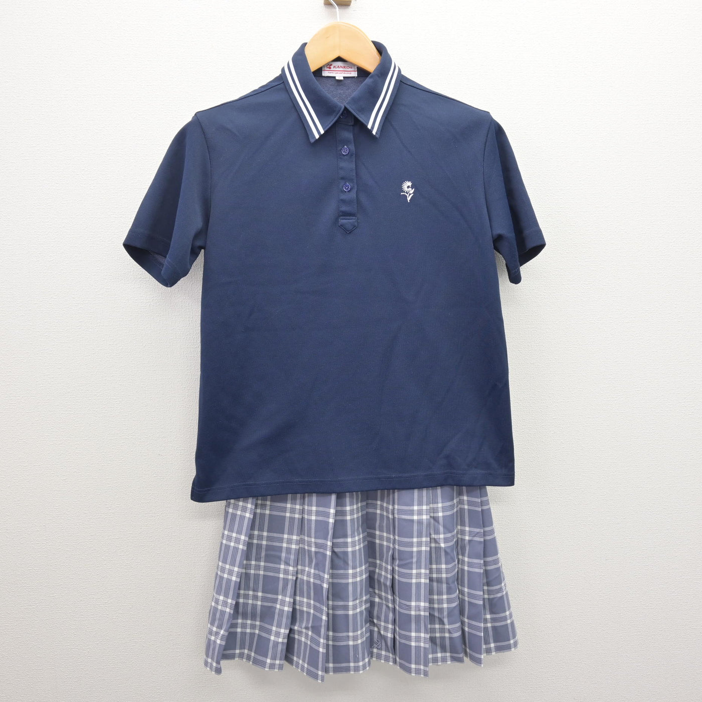 【中古】神奈川県 相模女子大学高等部 女子制服 3点 (シャツ・スカート) sf120673