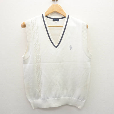 【中古】神奈川県 相模女子大学高等部 女子制服 2点 (ニットベスト・ブラウス) sf120674