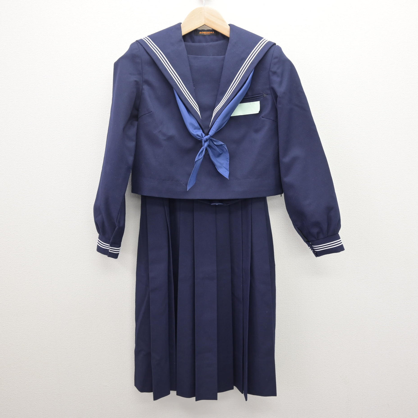 【中古】福岡県 大野中学校/旧制服 女子制服 3点 (セーラー服・ジャンパースカート) sf120678