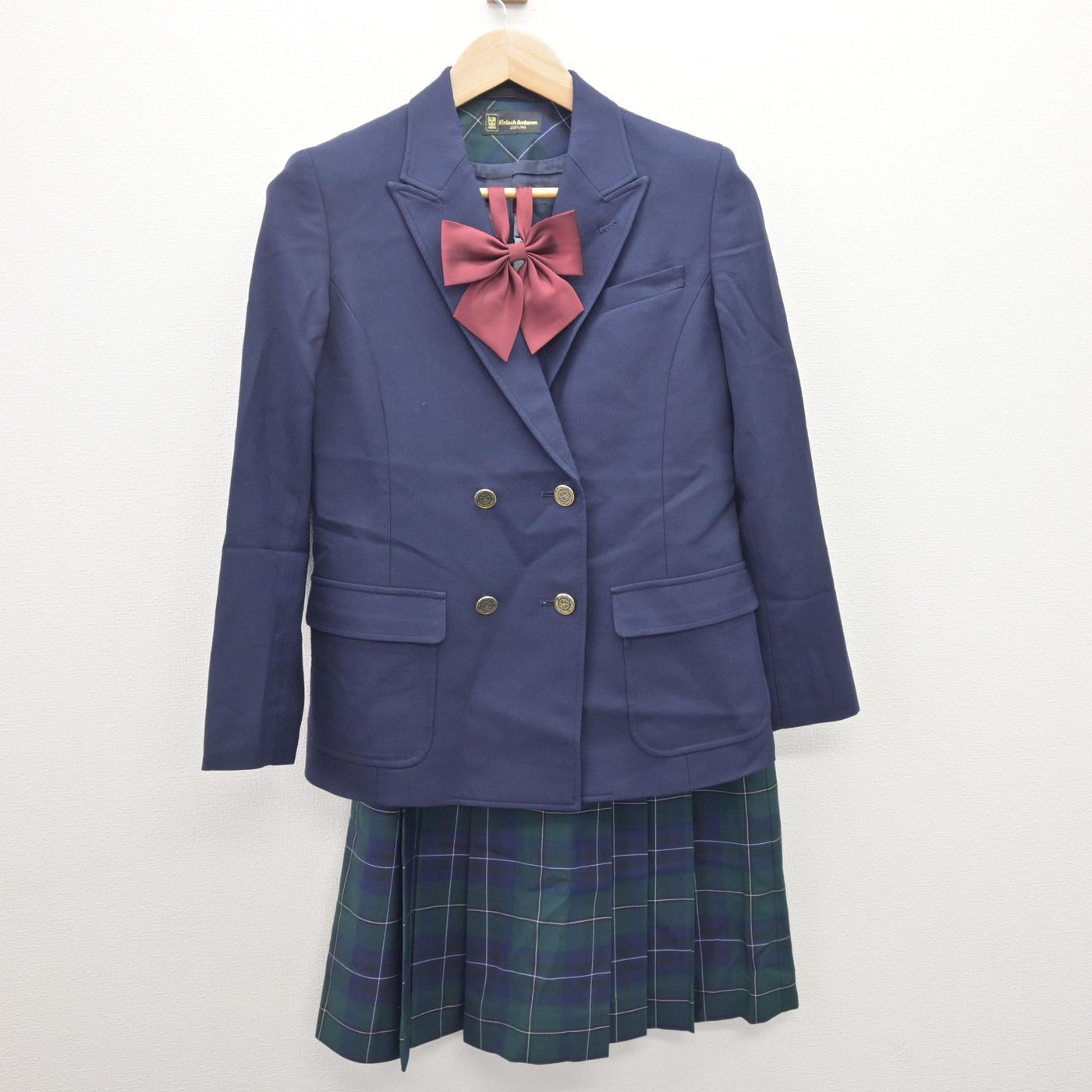 【中古】北海道 札幌第一高等学校 女子制服 5点 (ブレザー・ベスト・スカート) sf120680