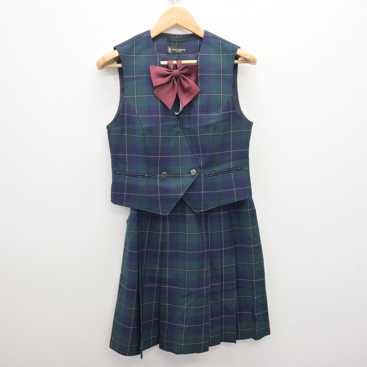 【中古】北海道 札幌第一高等学校 女子制服 5点 (ブレザー・ベスト・スカート) sf120680