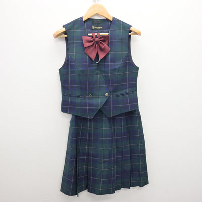 【中古】北海道 札幌第一高等学校 女子制服 5点 (ブレザー・ベスト・スカート) sf120680