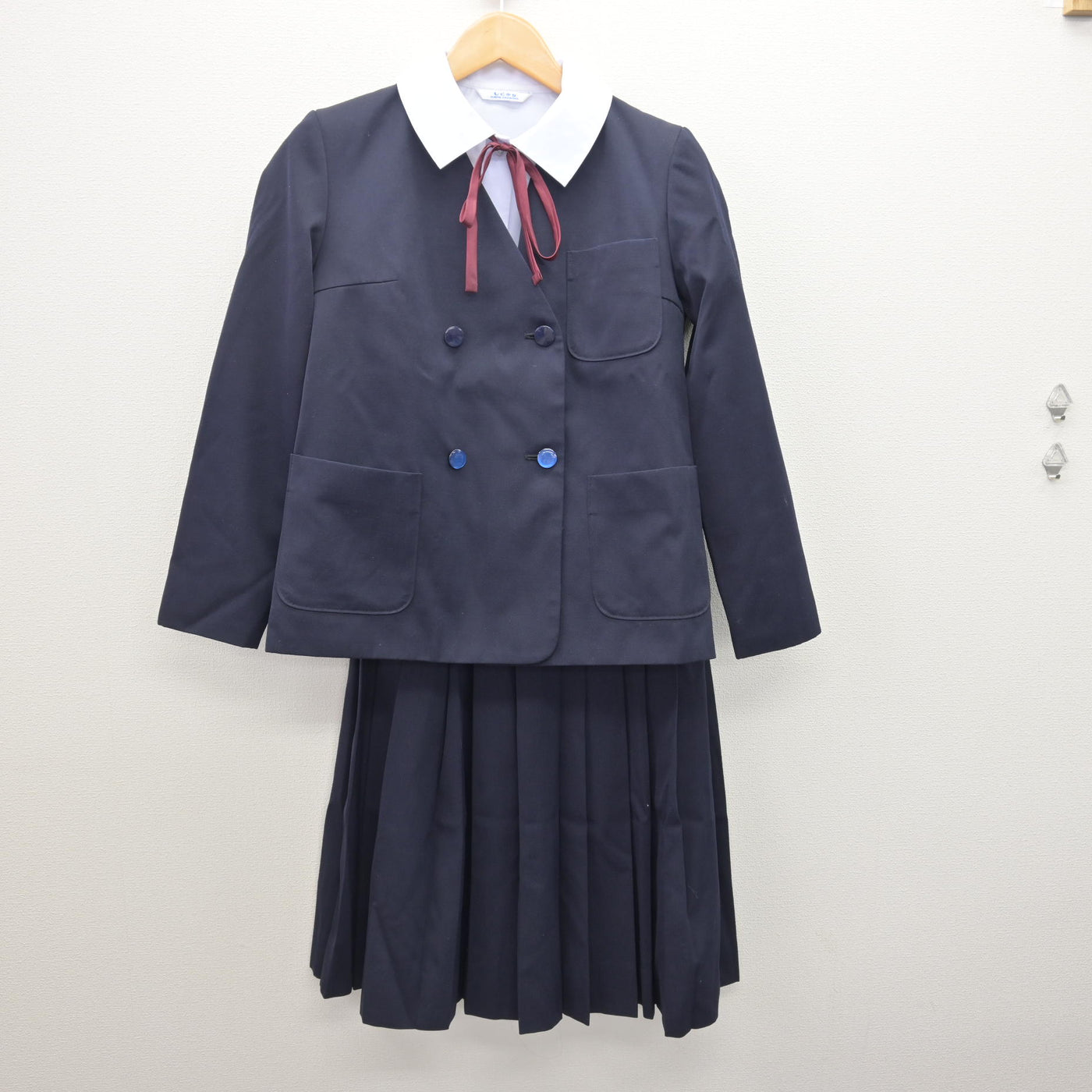 【中古】静岡県 沼津市立第三中学校 女子制服 4点 (ブレザー・シャツ・スカート) sf120691