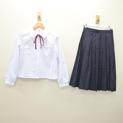 【中古】静岡県 沼津市立第三中学校 女子制服 4点 (ブレザー・シャツ・スカート) sf120691