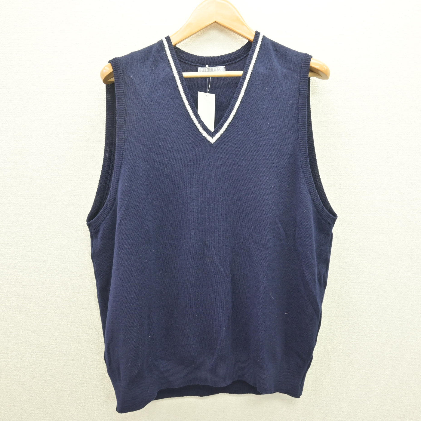 【中古】静岡県 沼津学園飛龍高等学校/旧制服 男子制服 2点 (ニットベスト・シャツ) sf120695