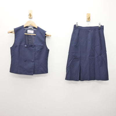 【中古】埼玉県 所沢北高等学校 女子制服 2点 (ベスト・スカート) sf120708