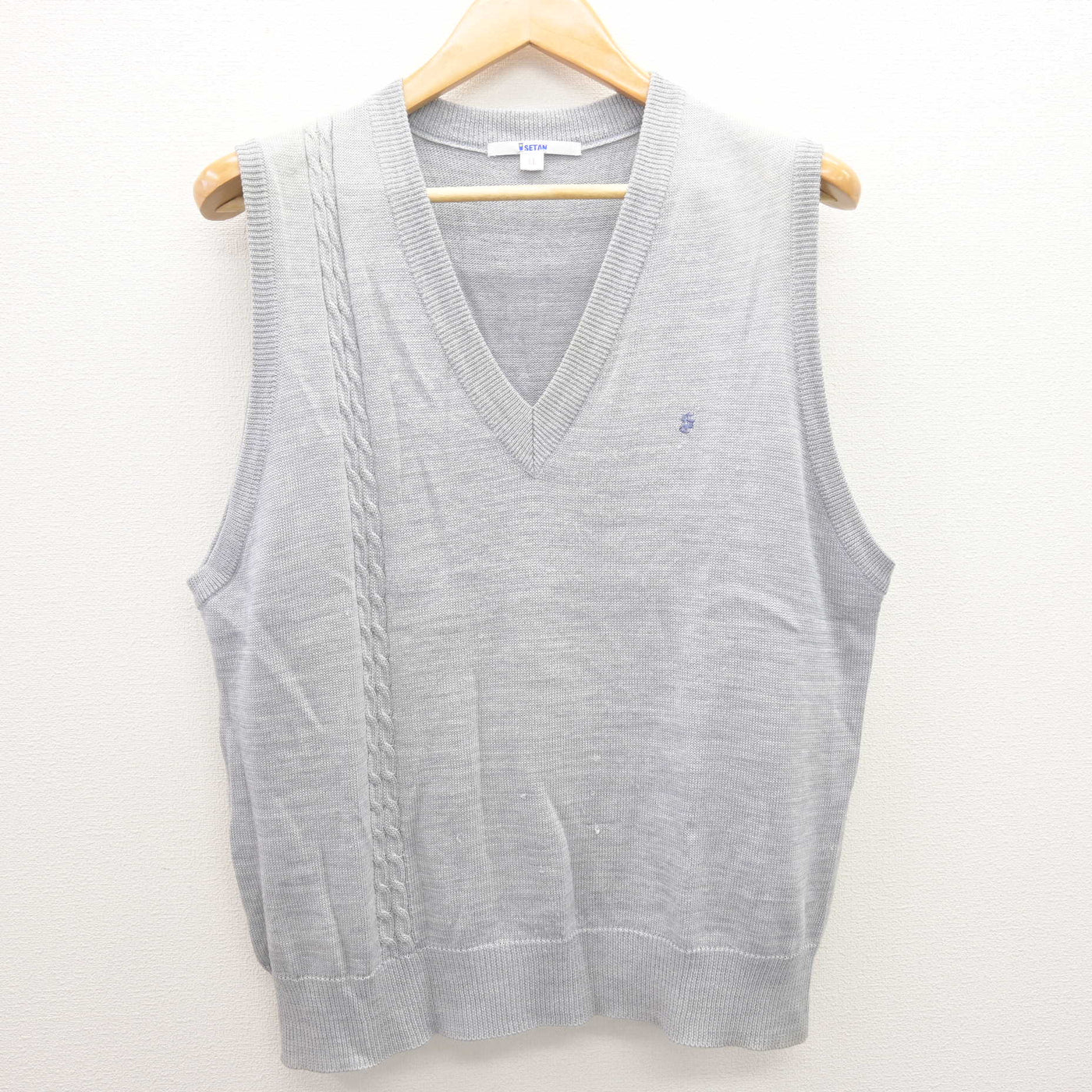 【中古】東京都 白梅学園高等学校 女子制服 3点 (ニットベスト・シャツ) sf120711